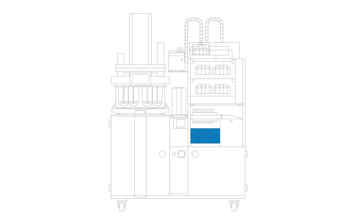 CP-F Kolbenpumpe - Integrierte hochwertige Probeentnahmepumpe für vollautomatische Xtend™ Dissolutionsysteme.