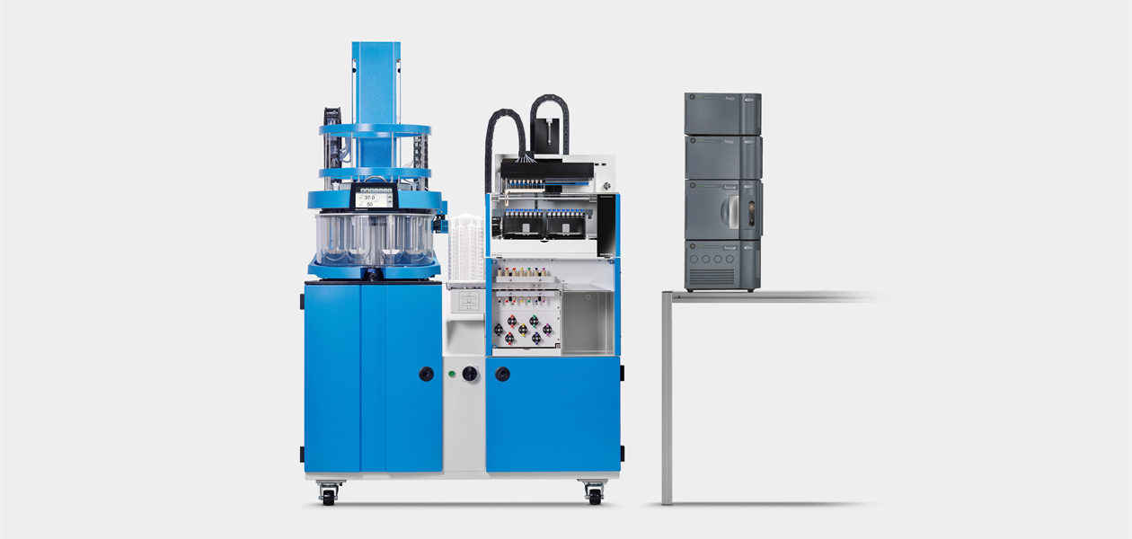 Fully automated dissolution tester USP 1256 ATF Xtend LC On-/Offline system 