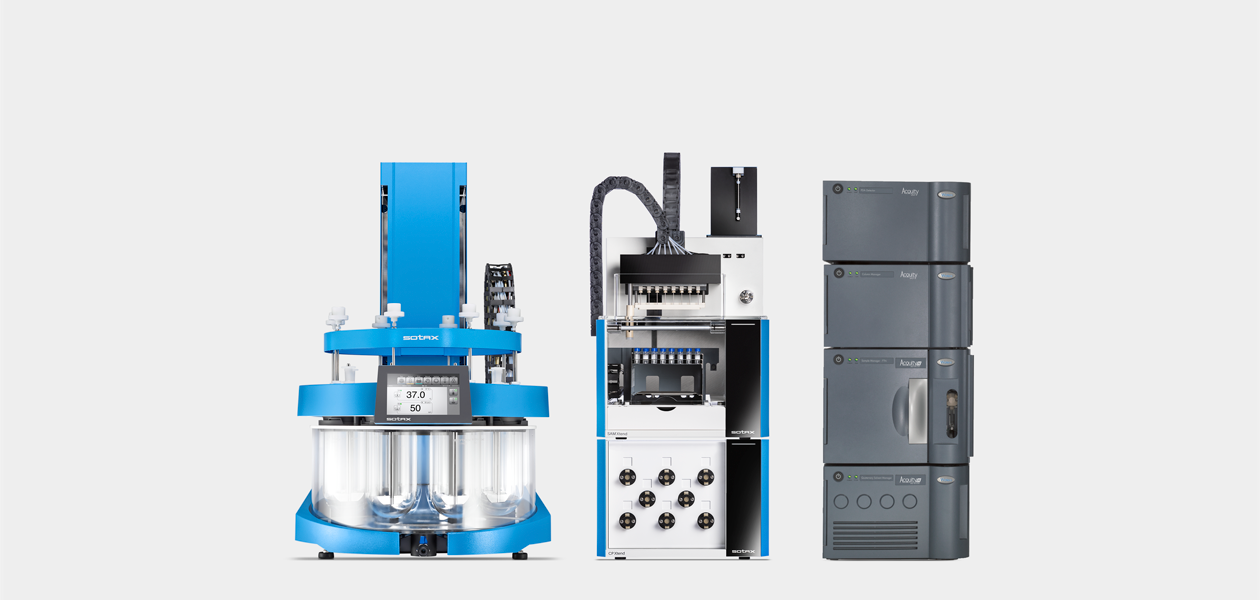 Semi automated dissolution tester USP 1256 ATS Xtend LC On-/Offline