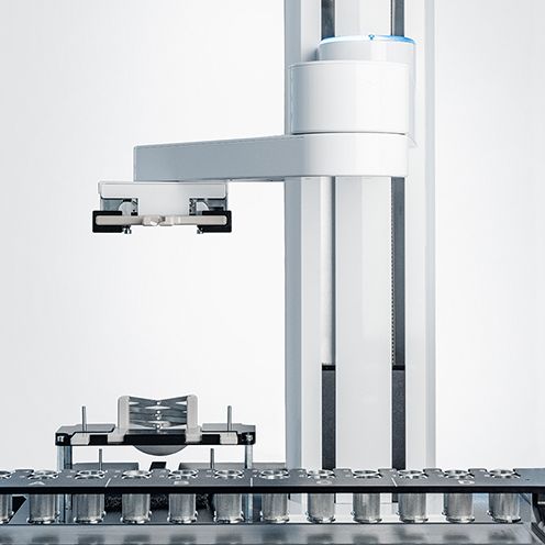 Automated USP 1 basket exchange and USP 2 sinker retrieval with the RS Robotic Station