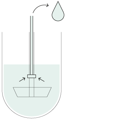 Probador de disolución USP 1256 Método de muestreo HollowShaft