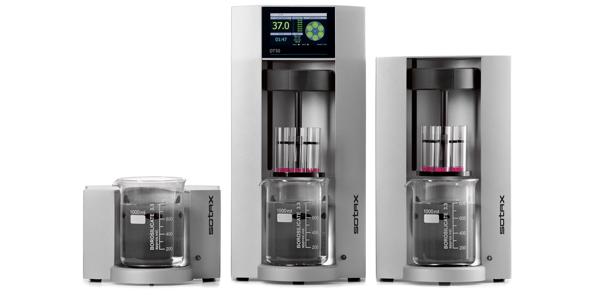 Bathless disintegration tester with 1-4 modular stations